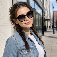 Lunettes de soleil carrées noires surdimensionnées de luxe, classiques, tendance, pour hommes et femmes, protection UV, logo personnalisé, vente en gros, lunettes de soleil haut de gamme