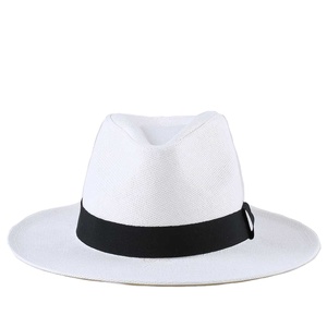 Nam trắng Panama mũ rơm Trung Quốc bán buôn người đàn ông Mũ Panama <span class=keywords><strong>Hat</strong></span> - Product Image 1