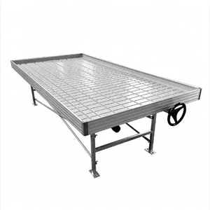 Тепличный выращивающий стол MYXL, 4x4, подносы с заливающим потоком, подносы для столов с заливающим потоком, прокатные скамейки с заливающим потоком