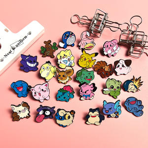 Broche en métal mignonne <span class=keywords><strong>Pikachu</strong></span> et Geng Ghost, <span class=keywords><strong>badge</strong></span> d'anime de dessin animé, épingle pour vêtements ou accessoire de sac - Product Image 1