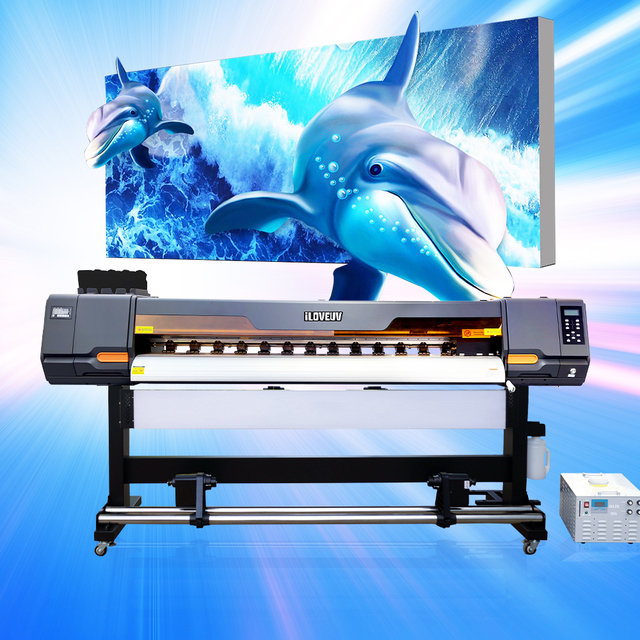 1.8m High-Speed UV Roll to Roll Printer Ideal for Advertising/Textile/Packaging, Superior Quality for Vinyl/Label Printing