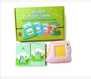 Jouets éducatifs pour tout-petits, apprentissage de l'espagnol pour enfants, cartes flash parlantes Montessori - Jouets de thérapie orthophonique de poche - Product Image 2
