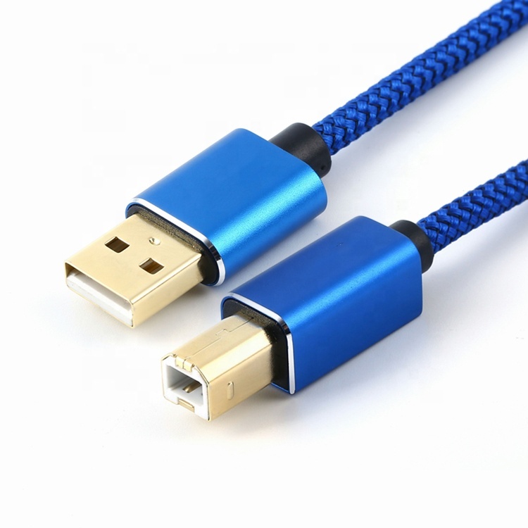 Haute qualité en nylon tressé usb un mâle à b mâle 1M 2M 3M 5M 10M câble d'imprimante usb