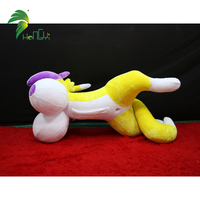 Renamon géant gonflable à double couche, peluche jaune, sphère gonflable à vendre
