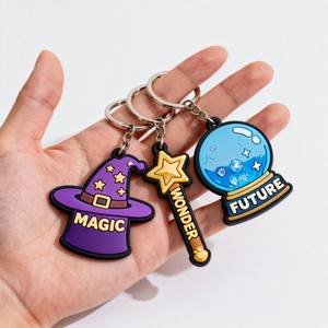 حلقة مفاتيح مخصصة من البي في سي الناعم ثنائي الأبعاد من مصنع صيني بالجملة لصنع سلاسل مفاتيح مطاطية كهدايا ترويجية - Product Image 4