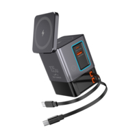 Station de charge sans fil QI2 105W 7-en-1 avec câble de charge rétractable et multiprise USB-C – Modèle 2026