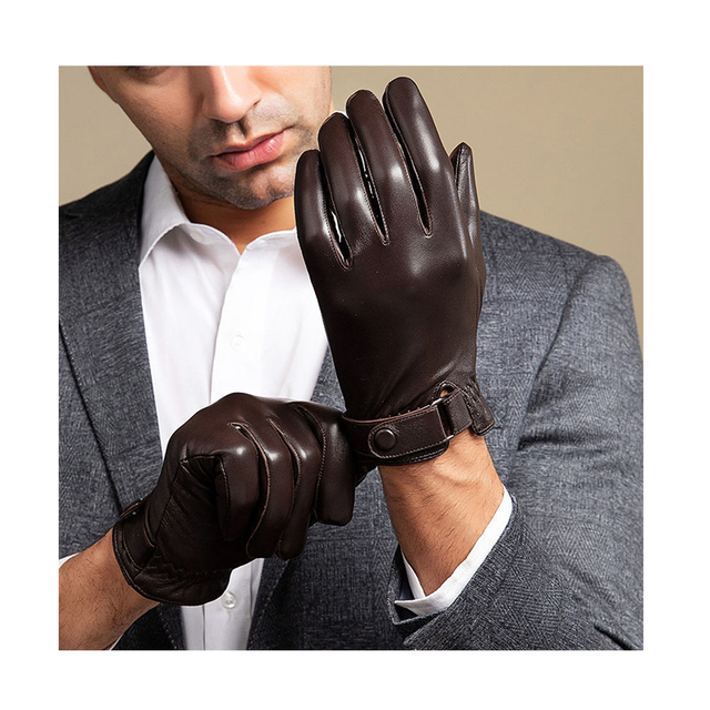 Wholesale Winter Windproof Short Sheepskin Ladies Men Glove Outdoor Spring Driving Fashion Design Women Real Leather Hand Gloves