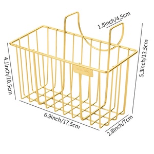 Égouttoir mural moderne en acier inoxydable 304 pour évier de cuisine, écologique, pour usage hôtelier, support de rangement pour chiffons et éponges - Product Image 4