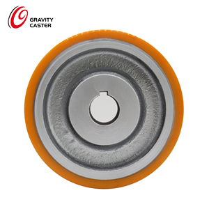 하중 범위 360kg에서 3000kg까지 키웨이 보어 벌코란 폴리우레탄 구동 휠 롤러 - Product Image 5
