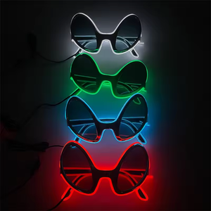 Fiesta de Halloween Gafas extraterrestres Fantasma Niños Adultos Festival Fiesta Decoración Luces LED Gafas brillantes - Product Image 1