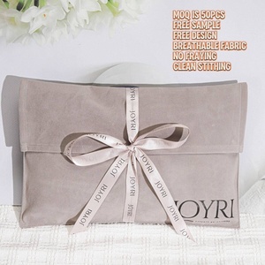 Pochette d'enveloppe de luxe en faux daim imprimé de logo personnalisé enveloppe de l'<span class=keywords><strong>emballage</strong></span> <span class=keywords><strong>cadeau</strong></span> de bijoux vêtements chaussure <span class=keywords><strong>sac</strong></span> de poussière en velours - Product Image 2