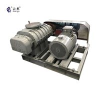Pompa Vakum Rotary Roots AC Listrik Besi Cor OEM Tekanan Tinggi untuk Pengolahan Air Limbah dan Pabrik Kertas