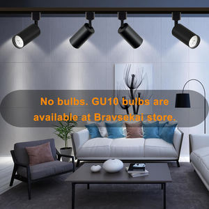 Wholesale Surface Mounted Cylinder Adjustable Rail Spot Lighting GU10 <b>LED</b> 2/3/4 <b>Wires</b> Track <b>Light</b> Fixture - Product Image 3