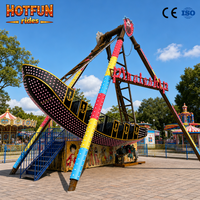 24-Sitziges Luna Park Piratenschiff Outdoor Elektrisches Piratenschiff-Fahrgeschäft für Große Vergnügungspark-Projekte