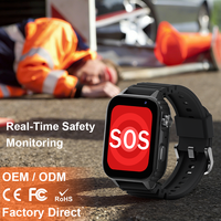 Reloj Inteligente L22 para Trabajadores con Detección de Caídas SOS, Llamadas 4G, GPS, IP68, Batería de 950mAh, Geocerca, Sistema de Monitoreo de Salud, Reloj para Trabajadores Solitarios