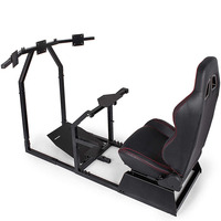 Support de volant CHARMOUNT de haute qualité avec pédales de conduite, support d'écran de voiture, simulateur de course pour jeux vidéo