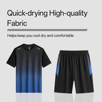Ensemble short et t-shirt pour homme grande taille 5XL, séchage rapide, été, fournisseur d'usine
