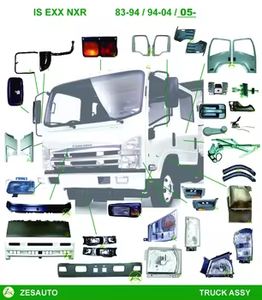 Le camion japonais de Hino partie la couleur naturelle 250x50mm de série de Zesauto N/F de nouveaux pare-chocs en acier - Product Image 3