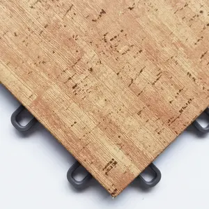 批发塑料地板木质效果联锁瓷砖经济浮动地板