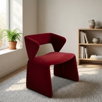 Fauteuil d'appoint individuel rembourré en tissu moderne, fabrication directe usine OEM ODM, pour usage intérieur domestique