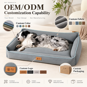 Cama de Lujo para Mascotas de Lona, Grande, Resistente a Mordidas, Impermeable, Personalizable al por Mayor - Product Image 3