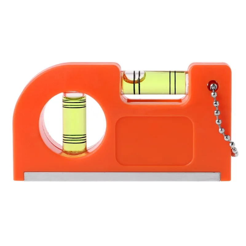 Key Chain Level Ruler with Magnet V Stripe Spirit Level Bubble for adjusting the angle Measuring Tool 85*45*19.5mm
