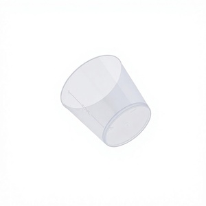 แก้วพลาสติกมีฝาปิด ทรงกลม วัสดุ PP สำหรับเครื่องดื่มและทางการแพทย์ - Product Image 1