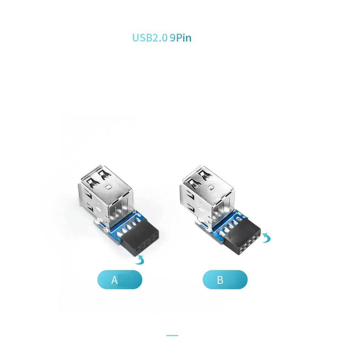 Bộ Chuyển Đổi 9 Chân Bo Mạch Chủ Sang 2 Cổng USB2.0 USB Kép A 9 Chân Cái Bộ Chuyển Đổi Bộ Kết Nối Bộ Kết Nối Bộ Kết Hợp Trong Thẻ Bo Mạch PCB