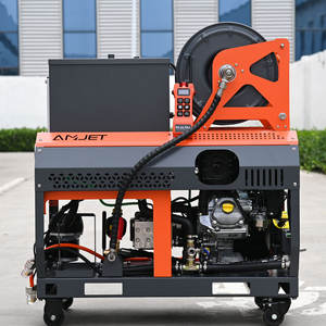 AMJET 2-8 Inch Pipe Jetter Small Sewer Jetter 4350psi 4 Gallon Wash Home Kitchen 50-200mm Greasy Drain Cleaning. - Product Image 5