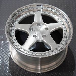 Ultraleichte Konkave Geschmiedete Leichtmetallfelgen für Autos Polierte 2-teilige Schmiedefelgen mit Neuer Lackierung - Product Image 4