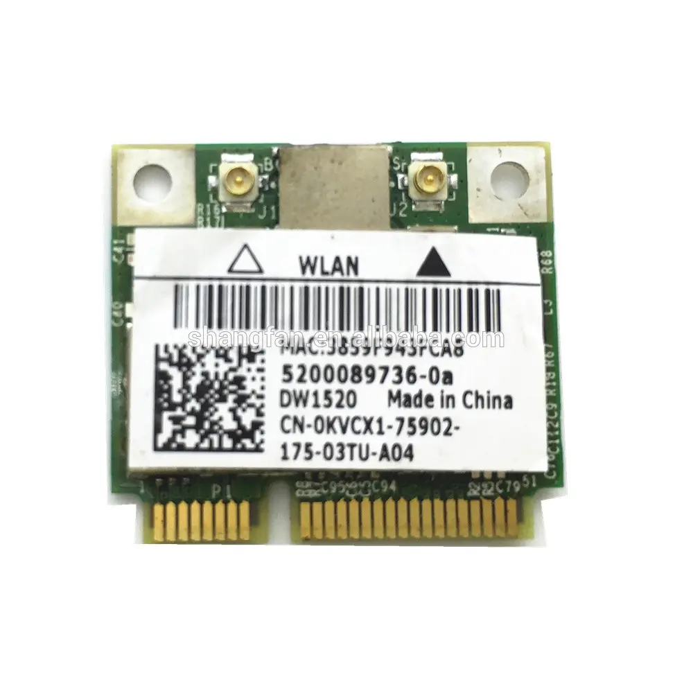 Usb-wlan-adapter-karte für DELL DW1520 Drahtlose AGN Hälfte MINI-PCI-E Broadcom BCM943224HMS WIFI Karte BCM43224 bcm943224