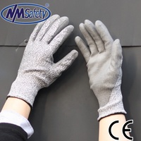 Sarung Tangan Anti Potong Bersertifikasi Sanitasi Level 2 PU Produsen Sarung Tangan EN388 Bersertifikasi CE Sarung Tangan Industri Keselamatan