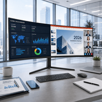Groothandel Fabrikant 49 Inch Gebogen 240Hz 1ms IPS DQHD Grote Monitor 120Hz PC Gaming Monitor voor Esports Arena Projecten