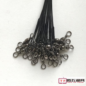 Connecteur de fil de pêche en acier inoxydable avec guide et émerillon, matériel de pêche 15-20-25 cm, ligne haute résistance anti-emmêlement - Product Image 4