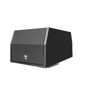 Auvent de camionnette portable en aluminium noir de 800 mm, type aile de mouette, étanche, verrouillable, léger, anti-poussière, capacité jusqu'à 1000 L, pour usage extérieur - Product Image 1