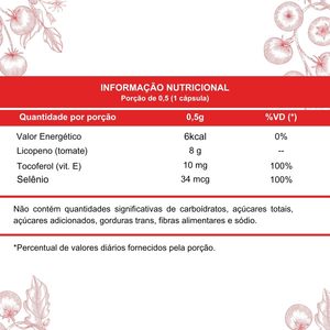 Lycopène avec sélénium et <span class=keywords><strong>vitamine</strong></span> <span class=keywords><strong>E</strong></span>, capsules de 500 mg - 60 unités - Complément alimentaire pour adultes, sans sucre, sans lactose, sans gluten - Product Image 2