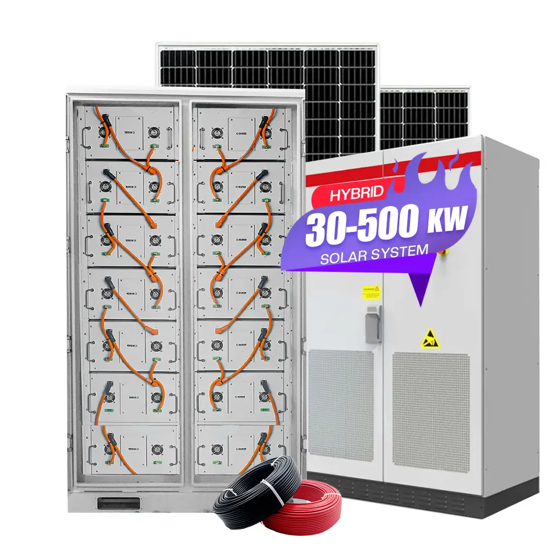 コンテナ太陽エネルギー貯蔵バッテリーbess液体冷却100vバッテリーパック200kw250kwリチウムイオン電池太陽光発電用