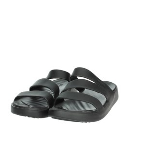 209587 donna nera comoda per le pantofole alla moda morbidi sandali a punta chiusa Anti-scivoloso cuscino d'aria stampato Design - Product Image 6