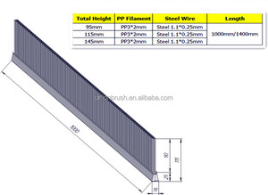 Brosse à bande pour blocs de béton en nylon résistant et en acier pour machine à blocs de béton - Product Image 6