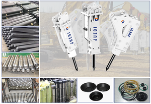 Demolição de Rocha Hidráulica para Escavadeira Hitachi 10 26 Toneladas AMK1000 AMK1400 Escavadeira Máquina Hidráulica Martelo - Product Image 4