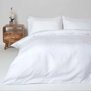 Deeda factory the best quality satin stripe 1cm Kempinski hotel bedding on sale
