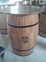 Grande fût en bois de 101 cm avec couvercle