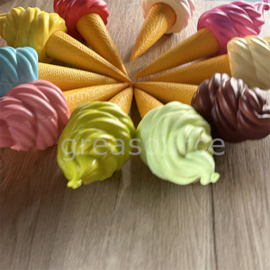 Décoration créative en forme de champignon pour vitrine de magasin de crème glacée, jouet suspendu, modèle alimentaire DIY, doux, 25CM, coloré, amusant, pour desserts - Product Image 5