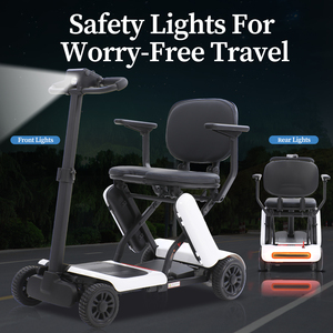 Nouveau Scooter Électrique Pliable Léger 2026 avec Moteur 180W et 4 Roues, Scooter de Mobilité avec Panier pour <span class=keywords><strong>Personnes</strong></span> <span class=keywords><strong>Âgées</strong></span> et Adultes - Product Image 5