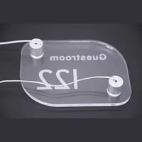 Kit de supports de signalisation en acrylique éclairés par LED pour enseignes et présentoirs