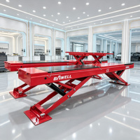 Elevador de Tijera Tipo Y de 8000 kg con Plataforma Amplia para Alineación de Ruedas y Talleres de Reparación de Automóviles