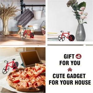 Cortador <span class=keywords><strong>de</strong></span> <span class=keywords><strong>Pizza</strong></span> con Forma <span class=keywords><strong>de</strong></span> Bicicleta, <span class=keywords><strong>de</strong></span> Acero Inoxidable, Lindo y Funcional, para Hombres, Papás, Amantes <span class=keywords><strong>de</strong></span> las Bicicletas, Día del Padre, Navidad, Cumpleaños - Product Image 4