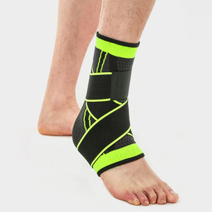 Longues manches pour les jambes en Nylon, Support réglable pour la cheville, pour <span class=keywords><strong>le</strong></span> Sport - Product Image 1