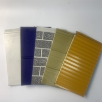 3D PU Mur Décoratif Extérieur Revêtement Métallique Panneau Sandwich Isolant Toit Chambre Froide Maisons Préfabriquées Villas Hôpitaux Hôtels