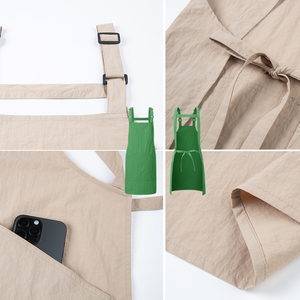 Wholesale Unisex Polyester <strong>Kitchen</strong> Apron Waterproof Barista <strong>Chef</strong> <strong>Uniform</strong> with Custom Logo for Restaurant &amp; Bar Use - Product Image 3